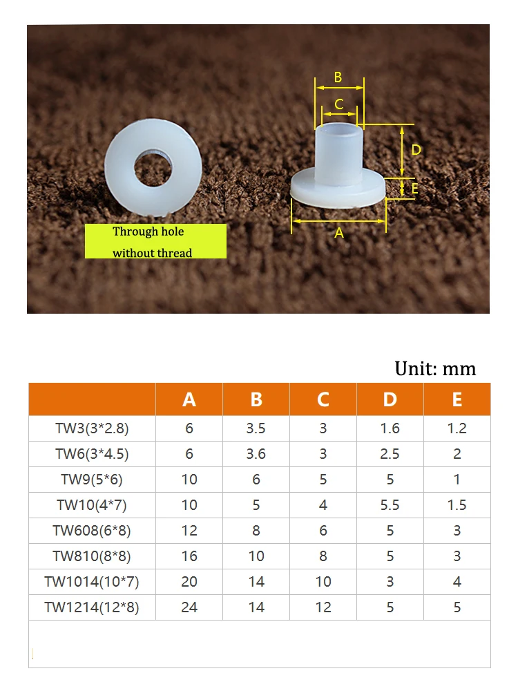 

Black/White T-Type Nylon Washer Plastic Concave Convex Screw Shaft Sleeve Insulation Spacer T-Shaped Step Washer ThreadProtector