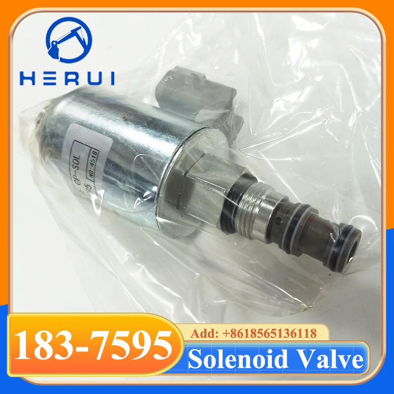 

183-7595 Электромагнитный клапан 1837595 для погрузчика-грейдера 120H 12H 135H 140H 143H 14H