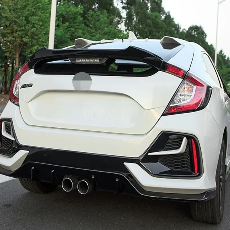 High Quality Rear Roof Trunk Spoiler Lip Wing Fit 10th Gen FK7 2016-2021 Hatchback Auto Exterior Decor Accessories 2