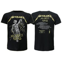 Metallica and Justice for All Tracks T-Shirt Men's and Women's Short Sleeve Vintage Band Brand T-shirt Summer Tops Men Clothing