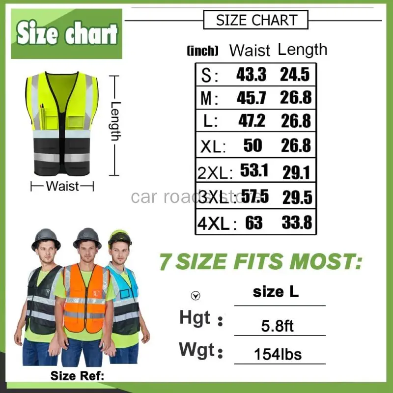 Custom Your Text Logo High Visibility Security Reflective Vest Personalized Construction Traffic Outdoor Safety Cycling Wear