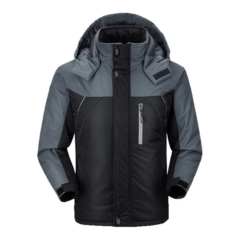 

Зимняя мужская хлопковая стеганая куртка, уличная рабочая парка, пальто, повседневное толстое теплое пальто для пешего туризма, кемпинга, лыжные пальто, ветрозащитная куртка