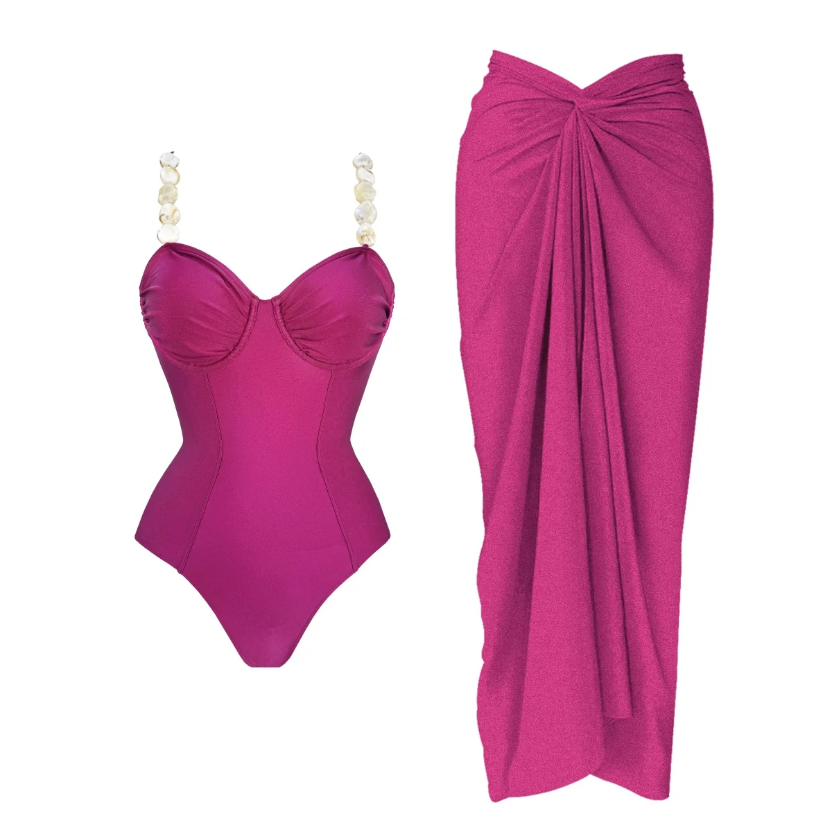 3-teiliger Bikini 2026 Sexy Damen Badeanzug Neckholder Bademode Weiblicher Bedruckter Bikini-Set Strandkleidung Badeanzüge Bodysuit