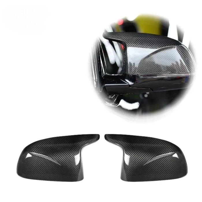 For BMW X3M X4M X5M X6M Side Mirror Cover Dry Carbon Fiber Rearview  Caps  F97 F98 F95 F96 2019-IN