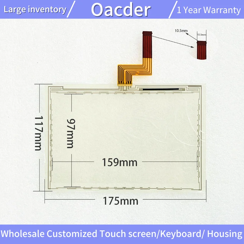 PH41224328 Rev.B P3C76-1217-0380 Touch Screen Panel Glass Digitizer for PH41224328 Rev.B P3C76-1217-0380 TouchScreen