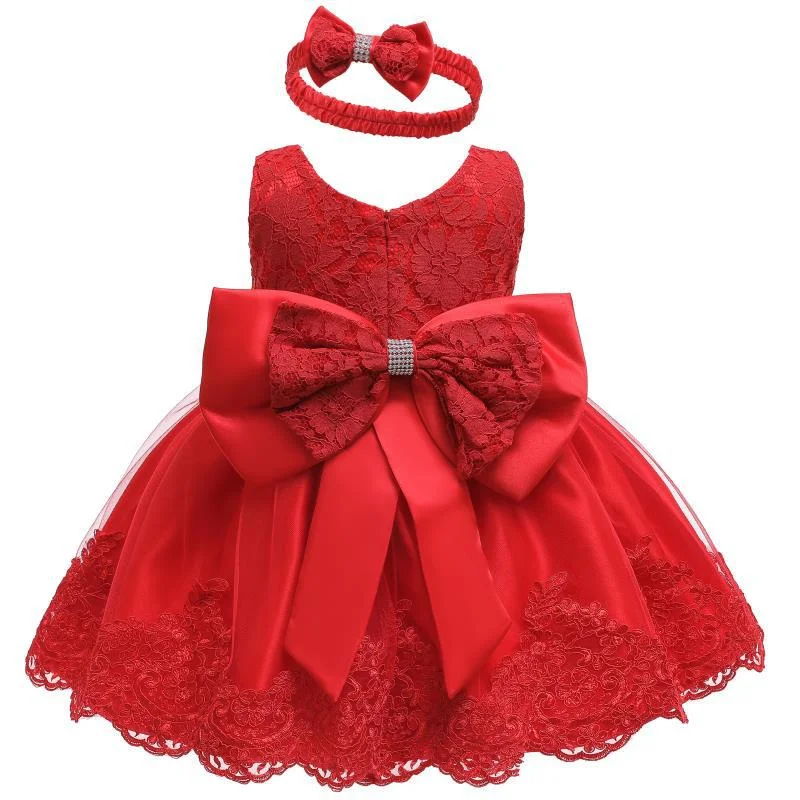 Christmas Girls Dress 2024 Children Easter Carniva Tutu Wedding Kids Dresses For Girls Vestidos Party Princess Bow Baby Dress