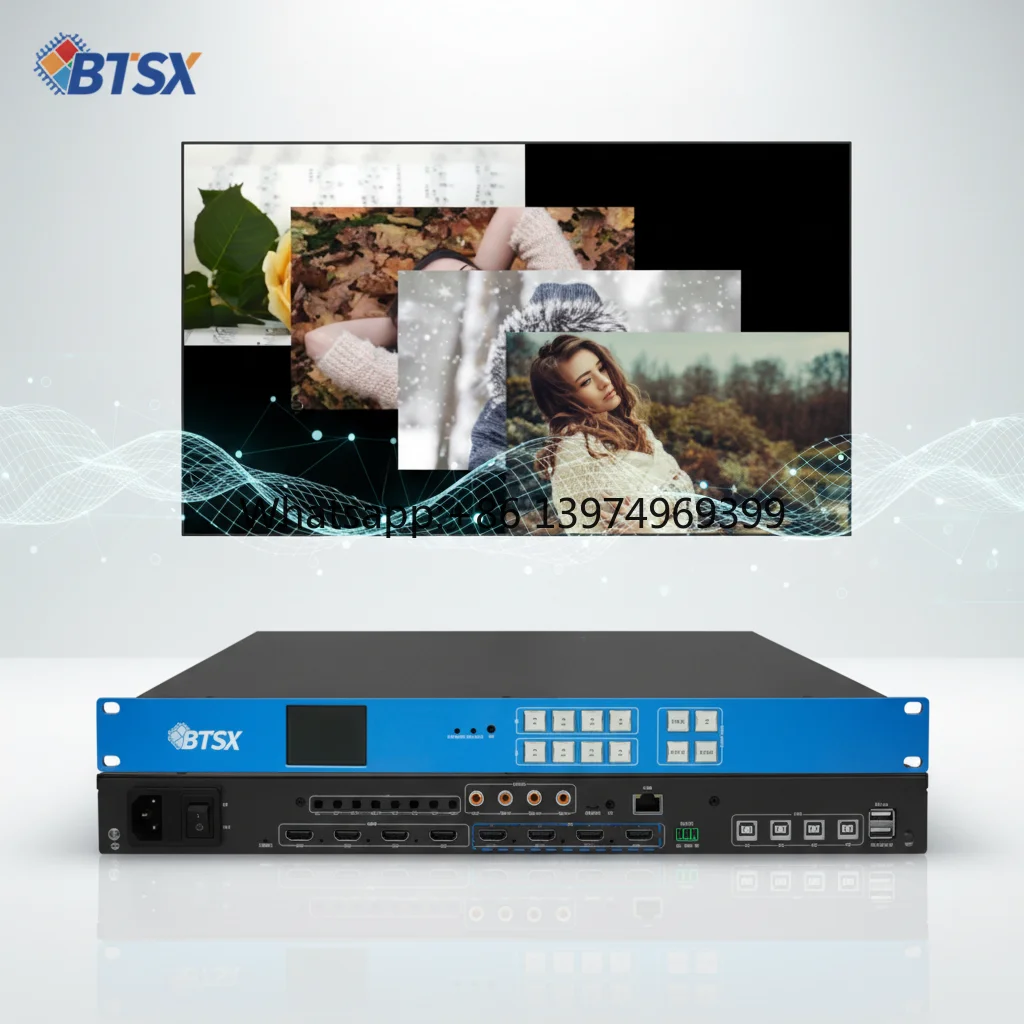 Bitvisus 3*1 4*1 Video Wall Controller 2*2 1*3 1*4 Video Processor Switchers 4 Input 4 Output HDMI 4K Video Wall Display Matrix