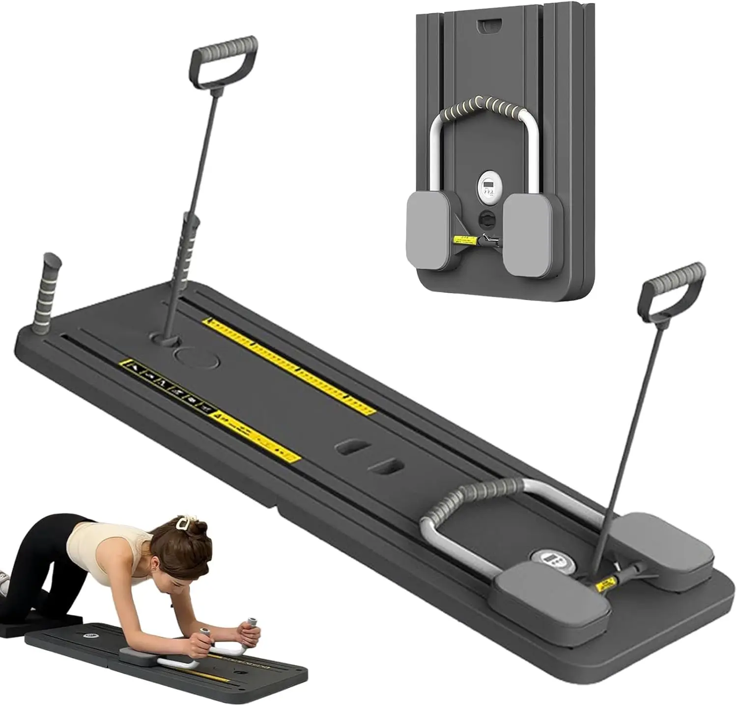 Multifunctional Fitness Board Exercise Machine Abdominal Board Workout Board Push-Ups Stands Pilates Home Gym Equipment