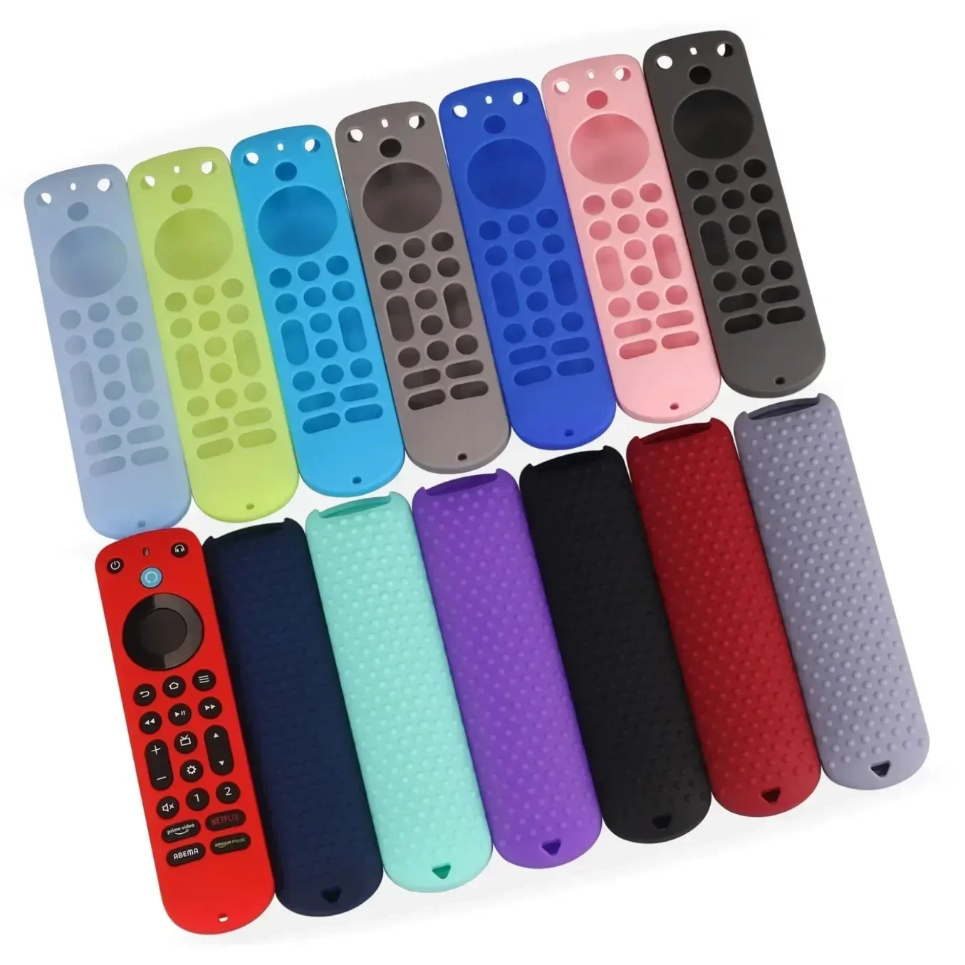 Soft Silicone Case for Amazon Alexa Voice Remote Pro, Anti-drop Dustproof Silicone Protection Case, Waterproof Silicone Cover