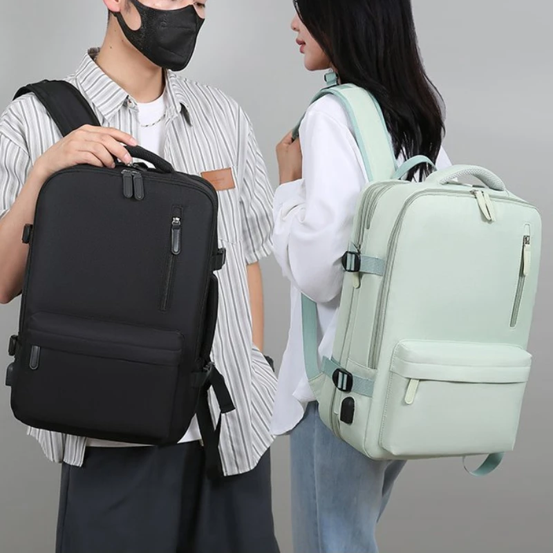Mochila Expandible de Gran Capacidad para Hombres y Mujeres, Bolso de Viaje de Negocios, Mochila para Estudiantes Universitarios, Bolsa para Portátil