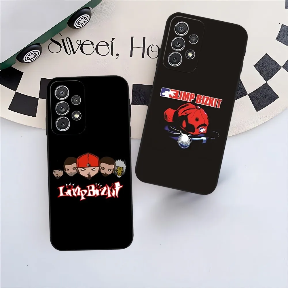 L-limp b-bizkit funda de teléfono de banda de Rock para Samsung Galaxy S24, S23, S22, S21, S20, A24, A34, N20, M54, A54, A53, Fe Plus, Cov suave, Ultra negro