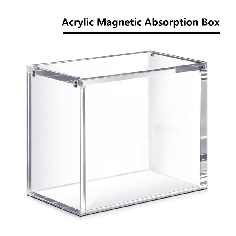Acrylic Magnetic Storage Box High Transparent Dustproof Case For Game Cards Figures Collectors Hot Sale New 2026