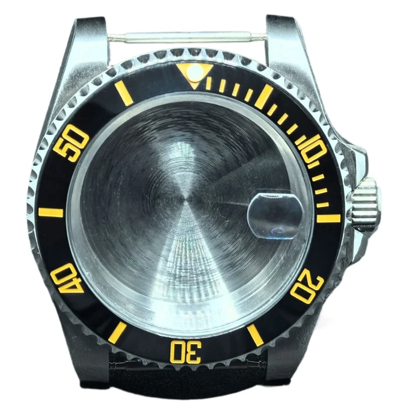 حافظة كلاسيكية من الفولاذ المقاوم للصدأ مقاس 40 مم حافظة حلقة فرعية لملحقات تعديل الحركة NH35/NH36