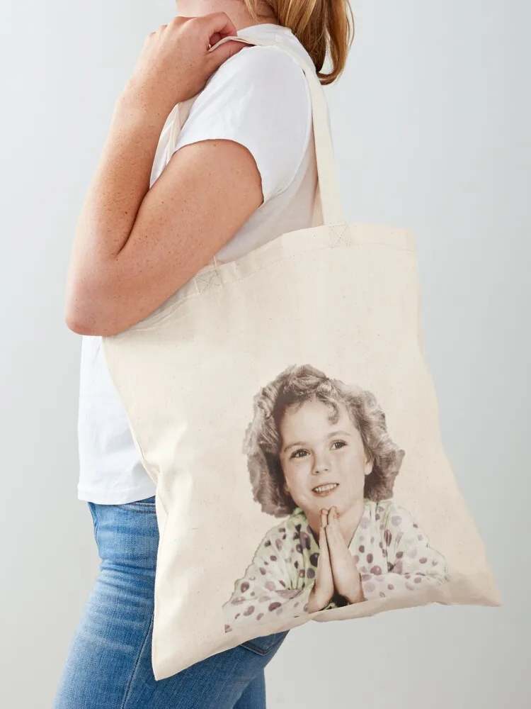 

Shirley Temple Bedtime Prayers Tote Bag Lady bag foldable reusable bag Women's shopper tote custom