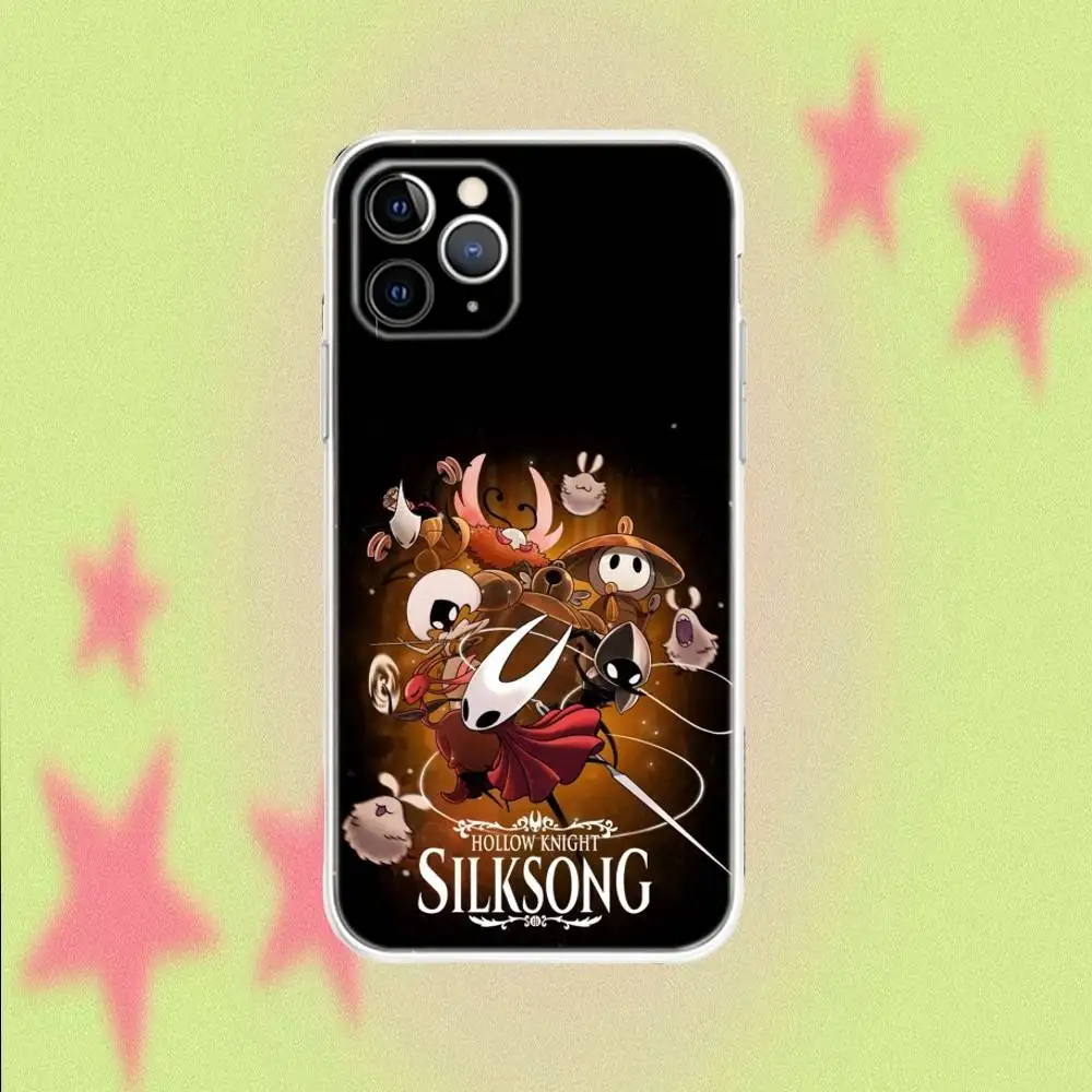 Custodia per telefono Hollow Knight per iPhone 17 16 15 11 12 14 13 Pro Max Mini X XS XR 7 8 Plus SE4 16E Cover in silicone antiurto Fundas