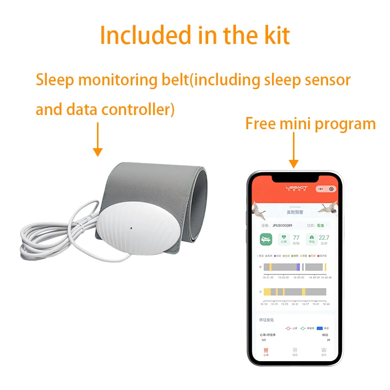 Sleep ing Kit LSM - 800 - LCW Communication Method WIFI Provides Free Applet To  Heart Rate And Respiratory Rate