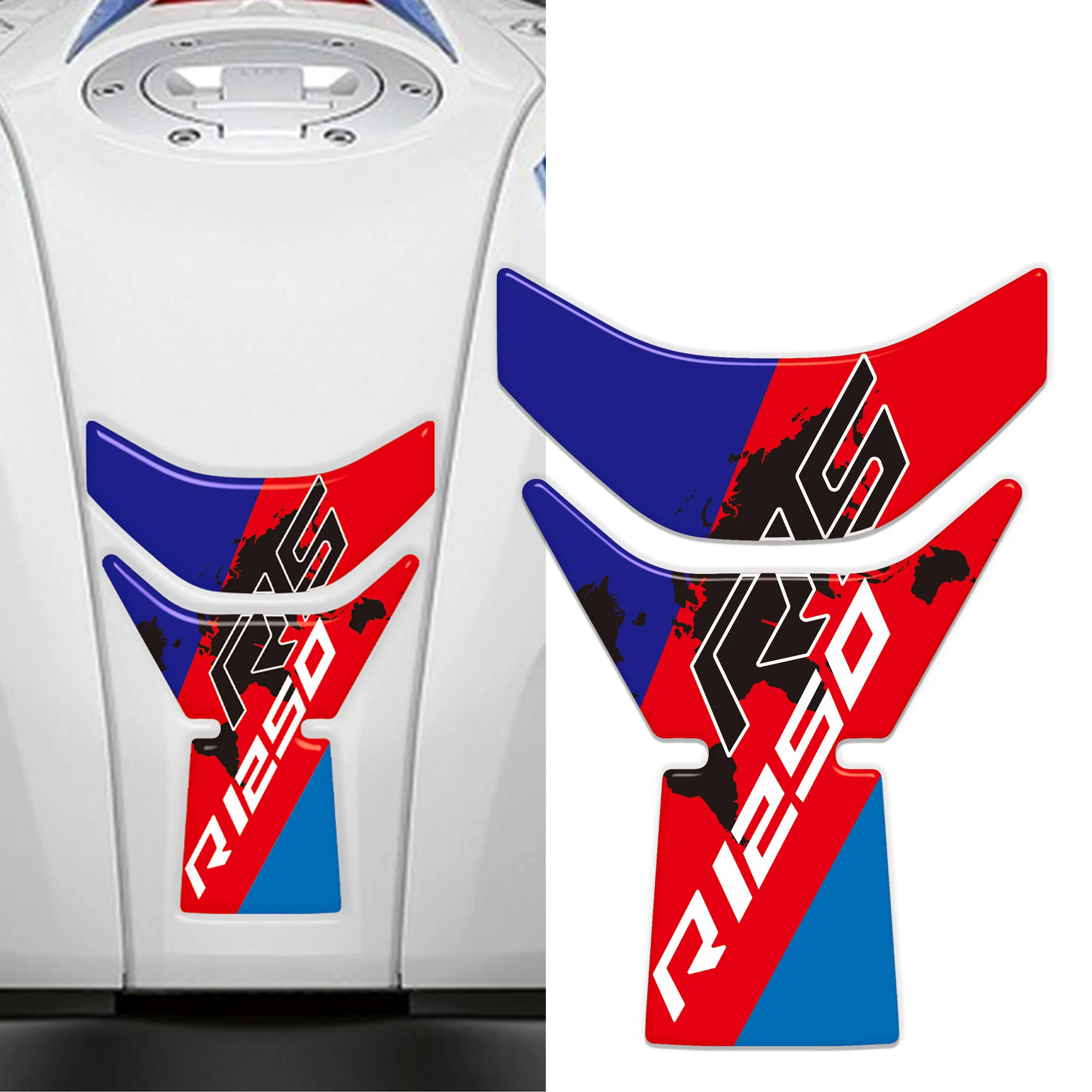 Motorcycle 3D Gel Resin Sticker Tank Pad Protector Compatible with R1250RS