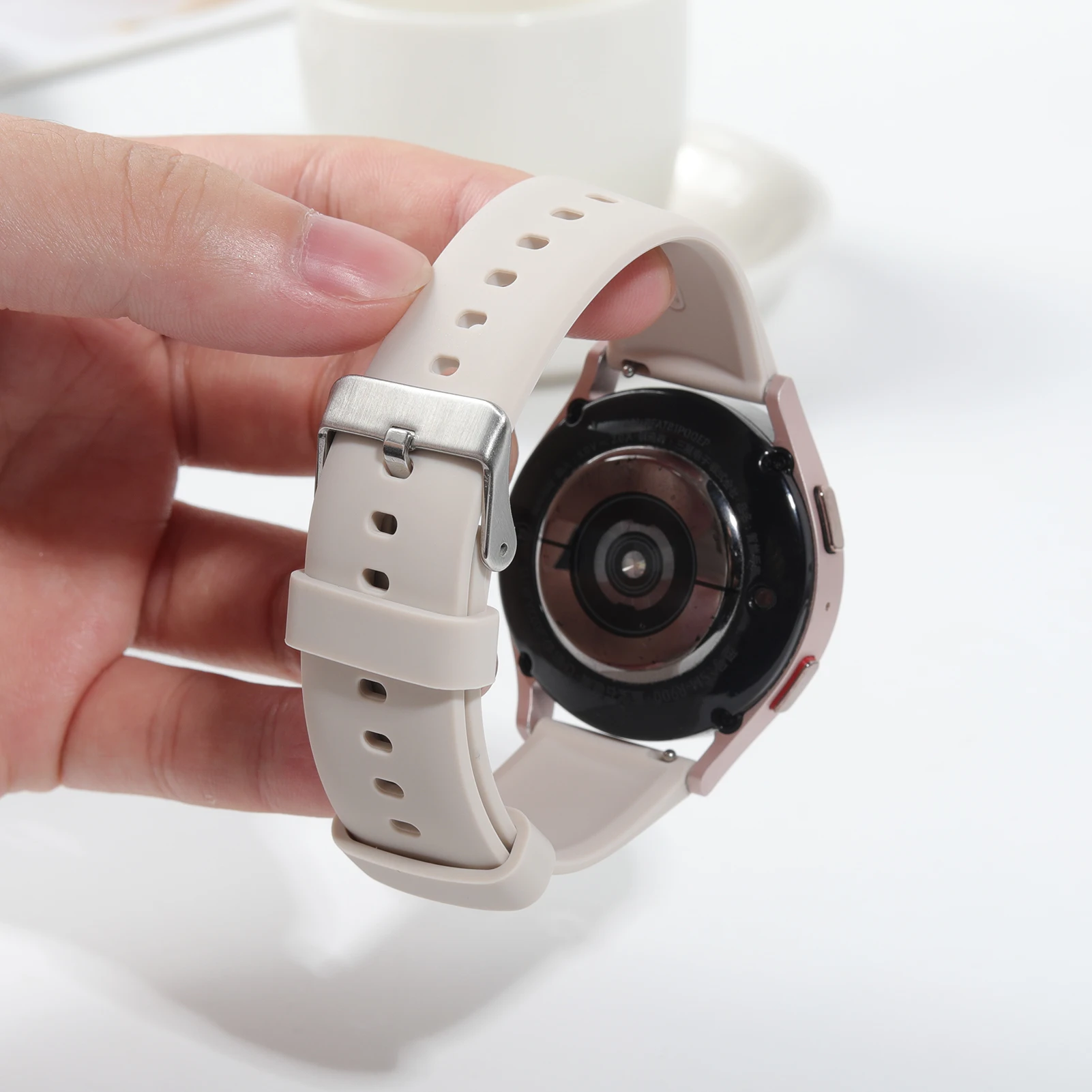 20mm 22mm watch Straps For Samsung Galaxy Watch 7/FE/5/pro/6/4/Classic/3/Active 2 silicone Bracelet Huawei watch GT/5/4/3/2 Band