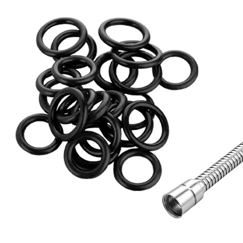 50PCS 16mm O-Ring Gasket Washer Flat Ring Gasket Washer Rubber Ring Faucet Pipe Tube Seal Garden Watering Irrigation Accessories