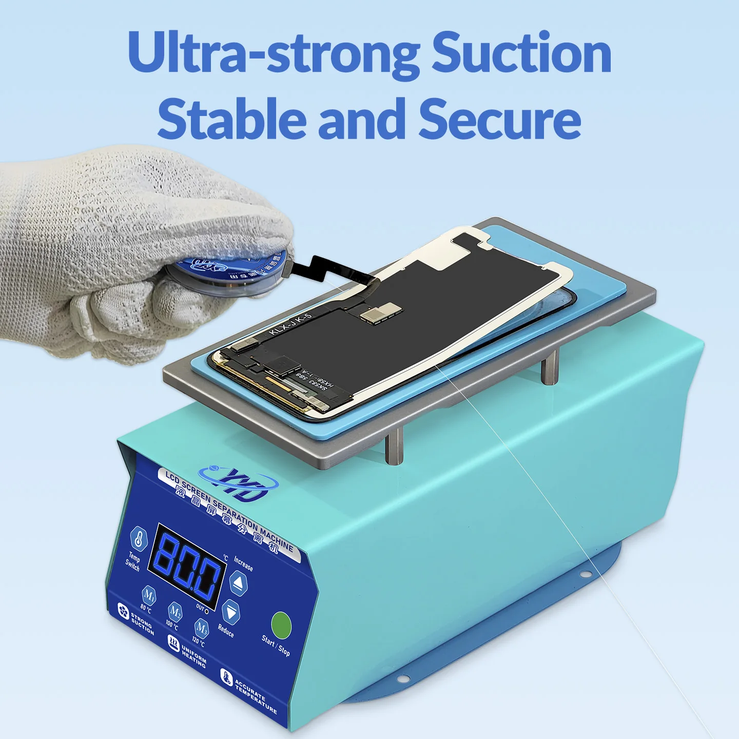 YYD YD 620 Vacuum Screen Separator for Cell Phone Repair Strong Suction for Heating Separating Cell Phone Screens Tools
