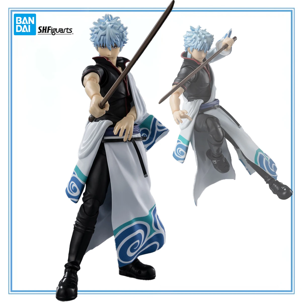 

In Stock Original Bandai Spirits S.H.Figuarts Gintama - Sakata Gintoki Anime Action Figures Model Collectio Toy Gifts Toys