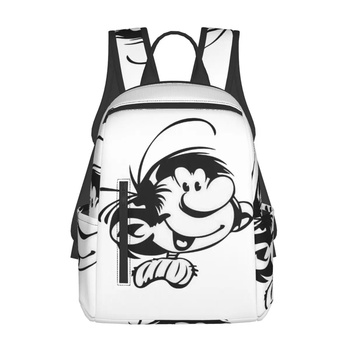

Gaston Lagaffe Big Ben Head Backpack Daypack Large Capacity Kids BookBag School Bag Shoulder Bags for Men Women