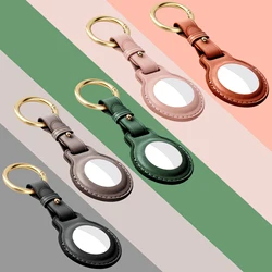 Cow Leather Protective Case For Apple AirTags Keychain Locator Cover Bag Fashion Pet Pendant Air Tag Accessories