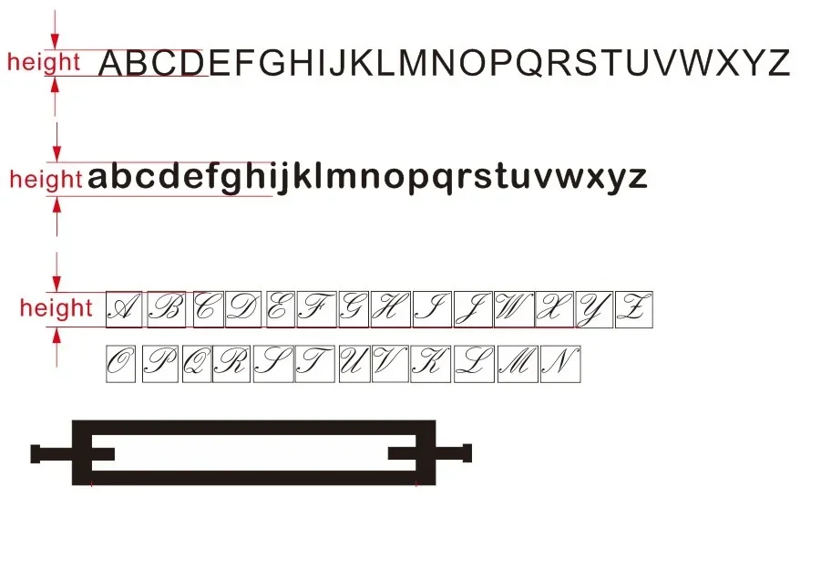 Timbri dell\'alfabeto in pelle Stampo Fai da te Design personalizzato Lettere per stampa a caldo in pelle per stampi in rilievo Timbri a caldo in