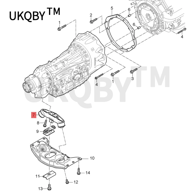 Car engine foot rubber 3.0 4.3 4.8Tpa nam era2010-2016 Wave box fixing bracket Buffer foot pad Lower suspension bushing pad