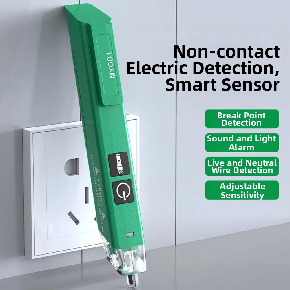 

1pc Multi-functional Non-contact Voltage Tester Pen High-Sensitivity Detection With LED Light For Electrical Work
