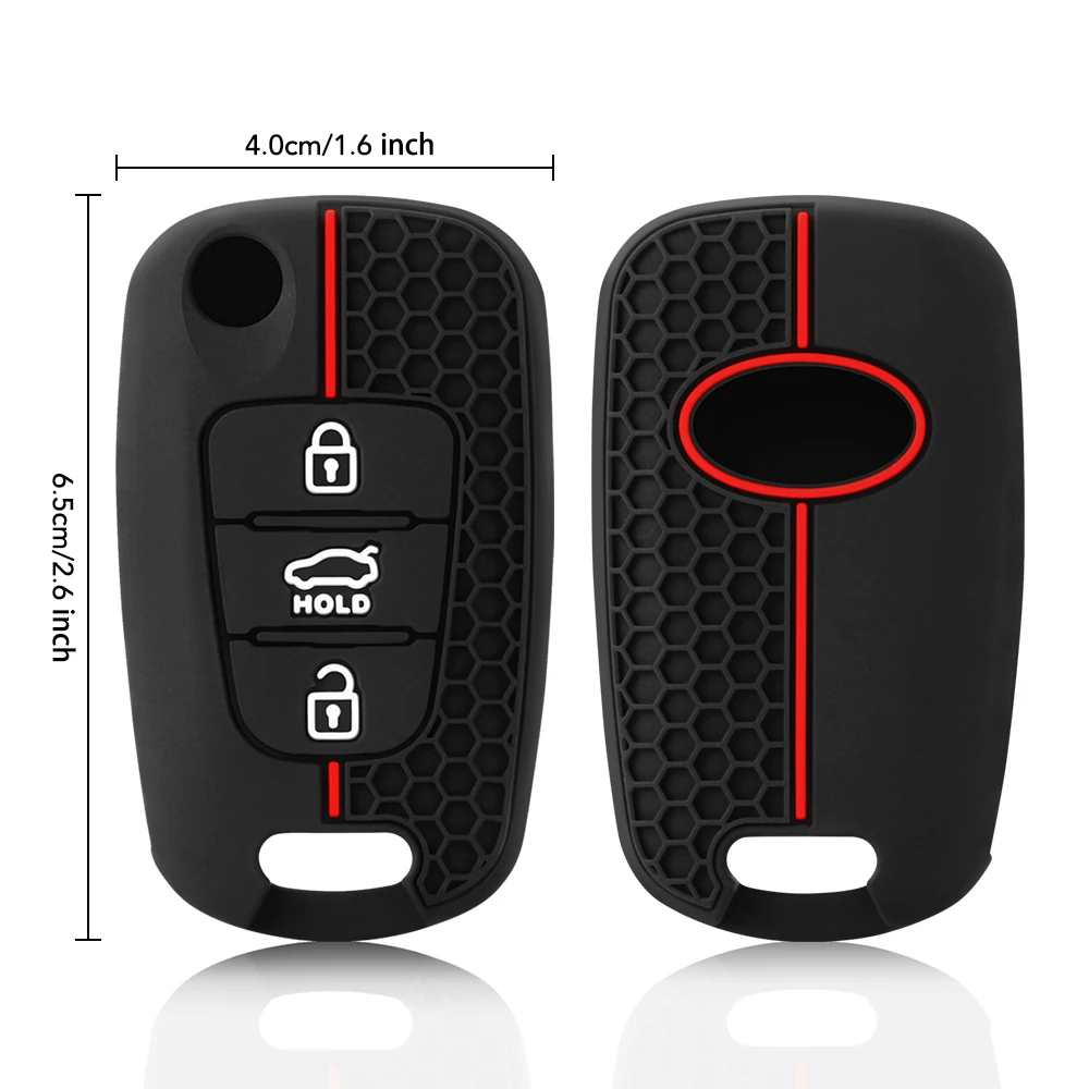 Casing Penutup Cangkang Fob Kunci Mobil untuk Hyundai Solaris 2 I20 I30 I35 Azera Elantra Santa Fe untuk Kia Rio Soul Sportage Carens Sorento
