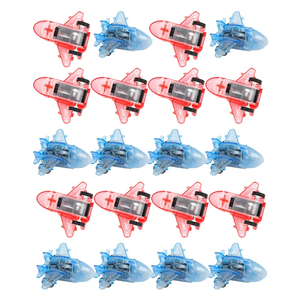 24 قطعة سحب للأطفال حجم صغير طائرة تعليمية مشرقة تحسين التنسيق لعبة طائرة صغيرة مجموعة الاحتكاك #3