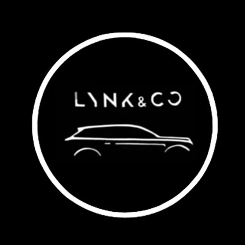 2PCS For Lynk&Co 01 02 03 05 09 2017 2018 2019 2020-NOW Car Door Logo Light Welcome Lamp Laser Light