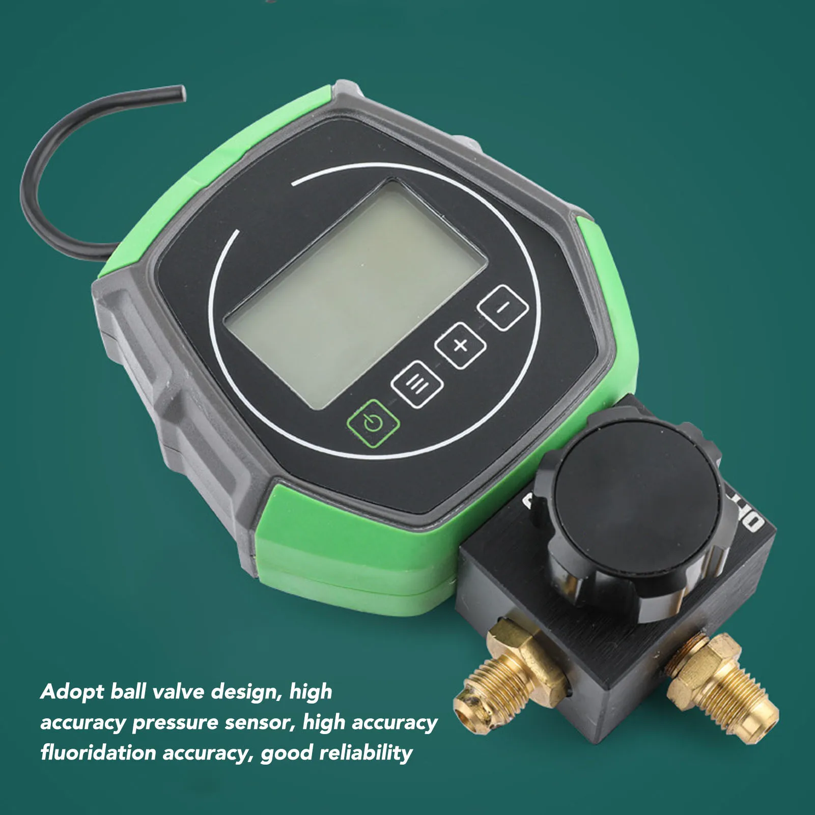 เกจวัดสูญญากาศ HVAC ความสุญญากาศดีเยี่ยม เกจวัด HVAC แบบดิจิตอลที่ทนทาน การออกแบบบอลวาล์ว ABS และอลูมิเนียมอัลลอยด์เพื่อการบํารุงรักษา