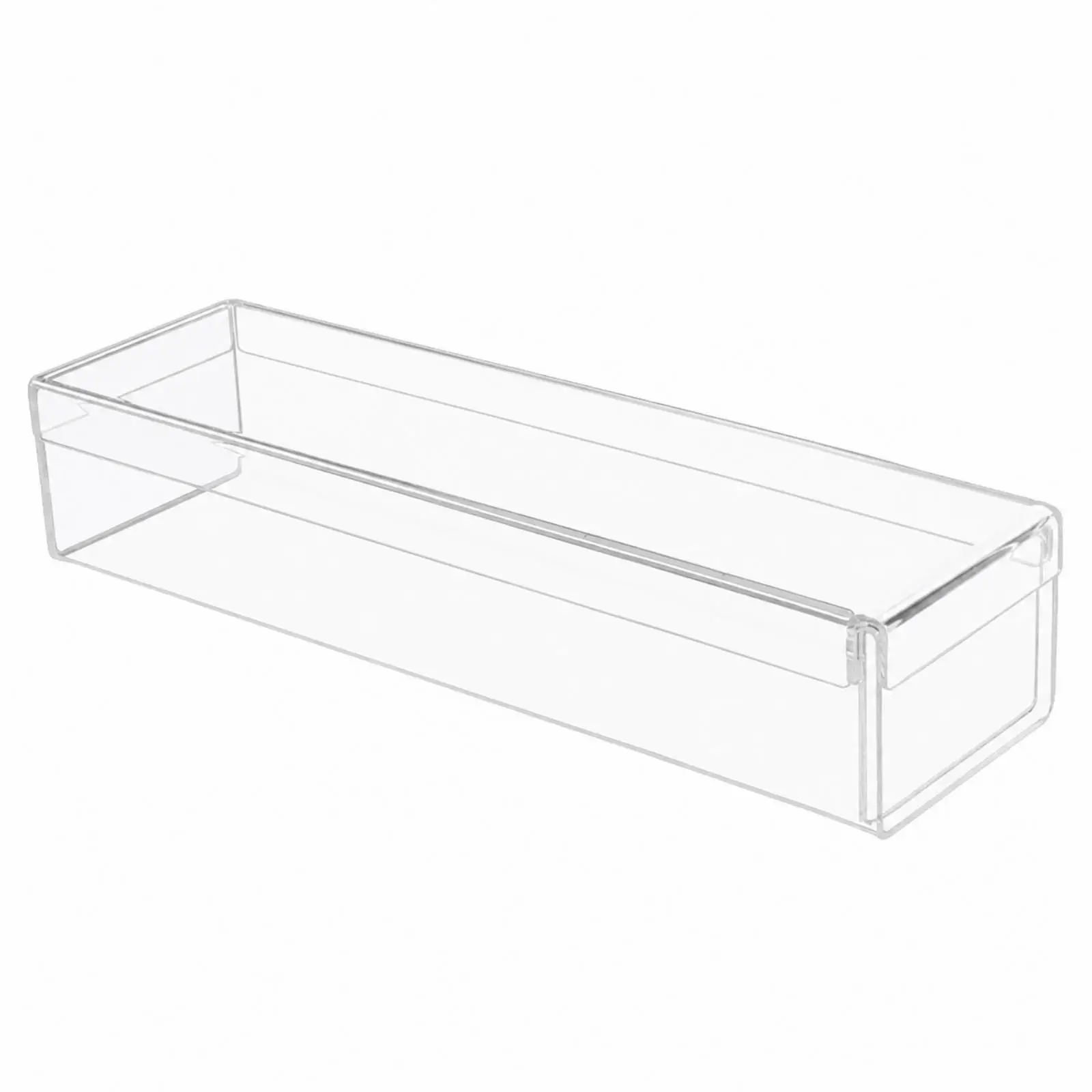 Sturdy Acrylic Cake Carrier Rectangular Pastry Box Clear Dessert Container for Tiramisu Mousse