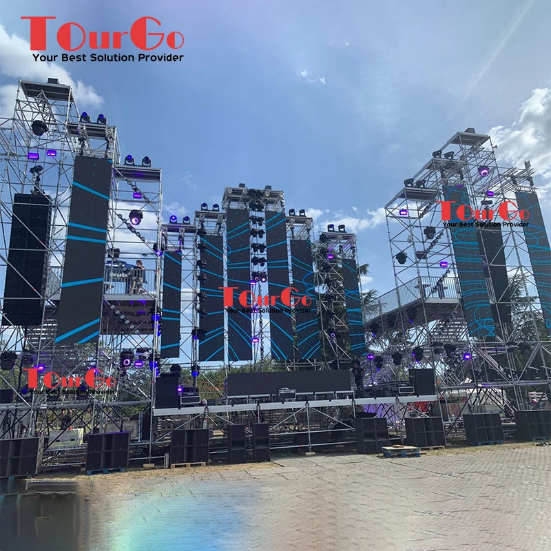 TourGo Steel Layer Stage System Movable Scaffolding Layer Truss Stage