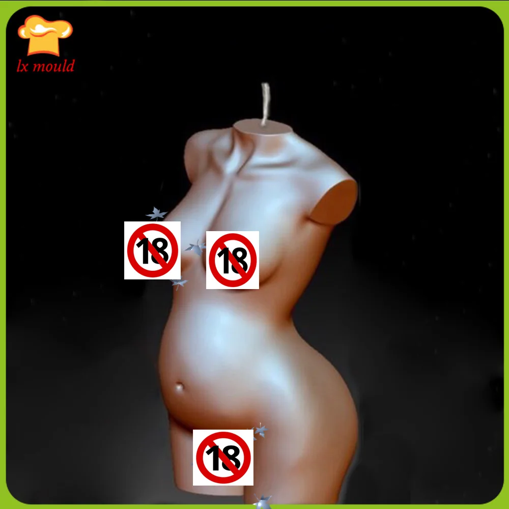 

3D Female Pregnant Woman Body Silicone Mould Candle Mold Aromatherapy Soap Silicone Molds