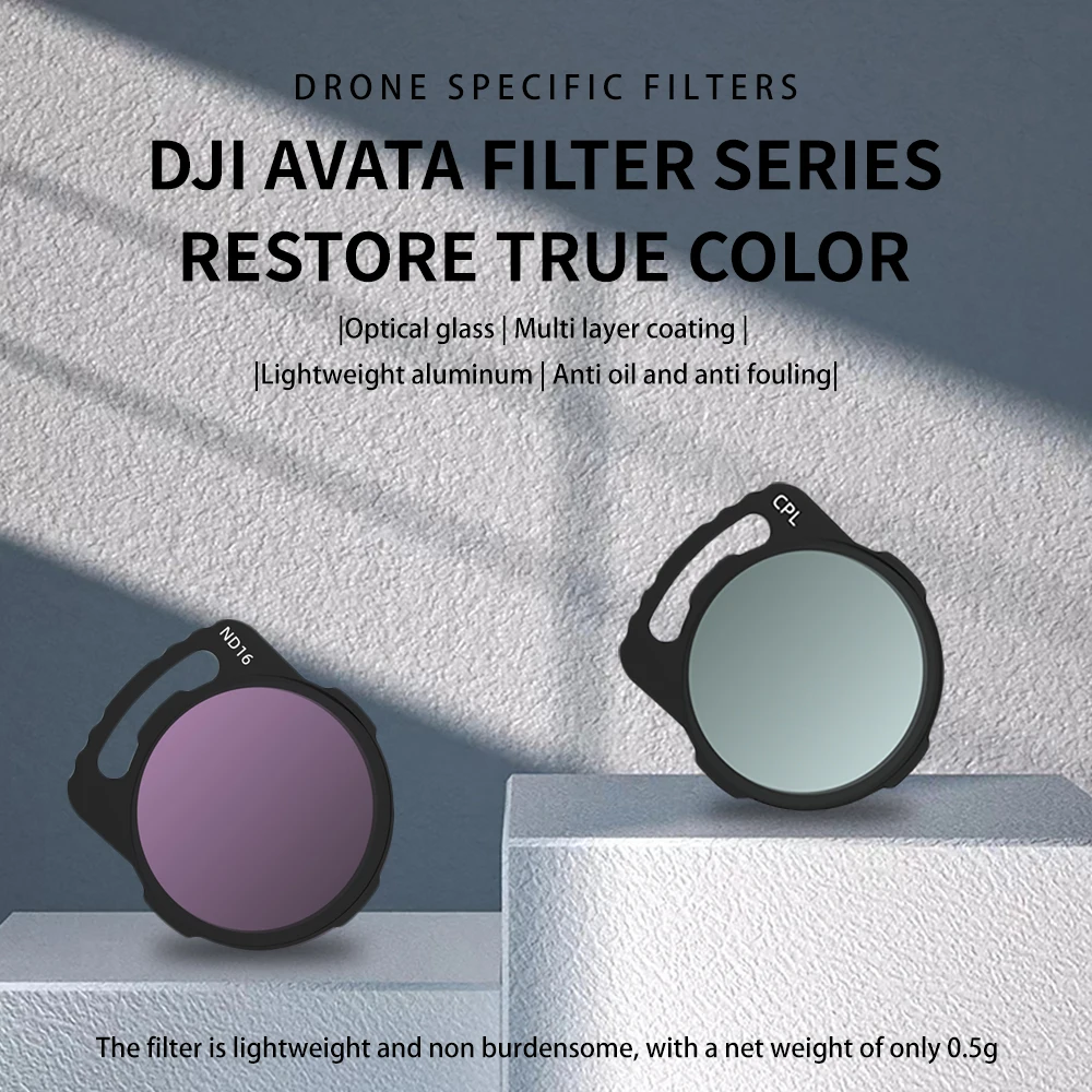 nd objektiv filter für dji o3 luft einheit, nd8/16/32/64 set, uv cpl tragbarer hd optischer glas kamera objektiv filter für dji