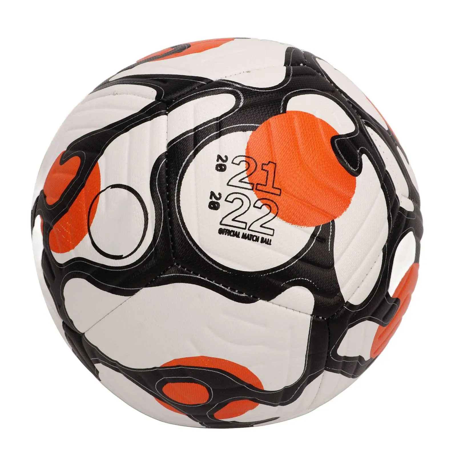 Balón de fútbol deportivo de tamaño 4/5: balón de entrenamiento de PU para juegos en interiores y exteriores para niños, adolescentes y adultos