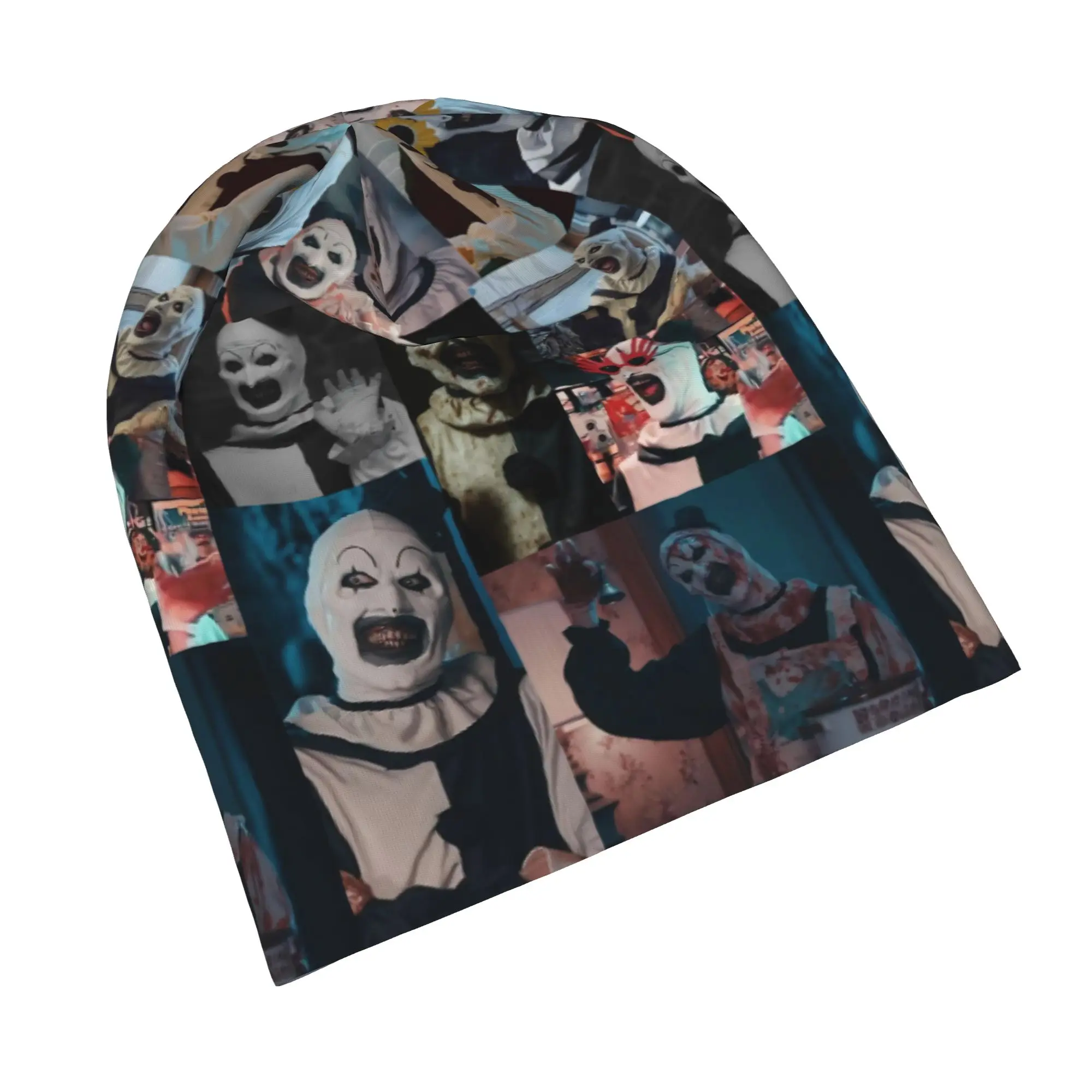 Terrifier Skullies Beanies Hats Horror Movie Casual Unisex Outdoor Cap Warm Dual-use Bonnet Hat