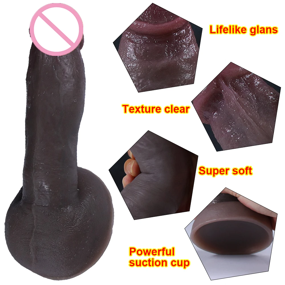 9 Styles New Real Skin Dildo Silicone Huge Soft Penis Big Suction Cup Women Vagina Masturbator Anal Sex Toy Goods For Adults 18