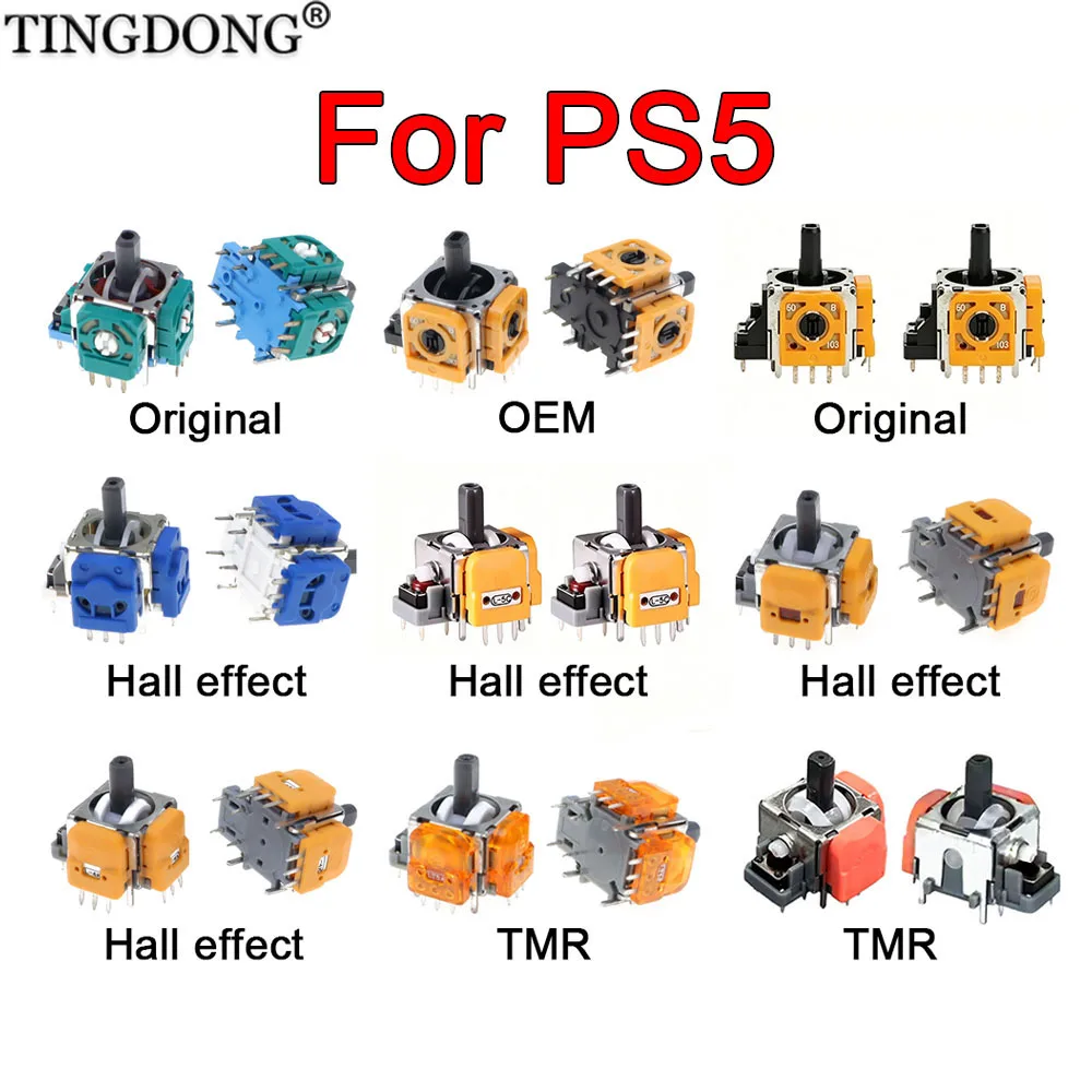Hall-Effekt-Joystick für PS5-Controller, kein Drift-Effekt, 3D-Analog-Thumbstick-Ersatz, Ersatzteil für den Bedienhebel.