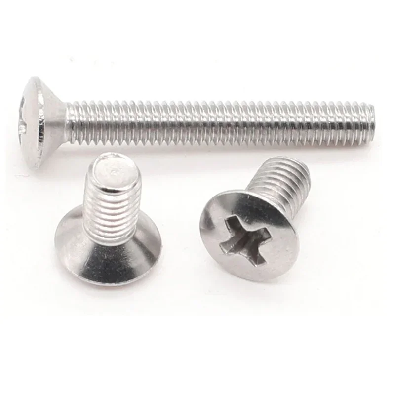 304 stainless steel cross recessed countersunk head / dish head machine screw GB820 M2M2.5M3M4M5*5 6 8 10 14 11 18 20 30 40 50