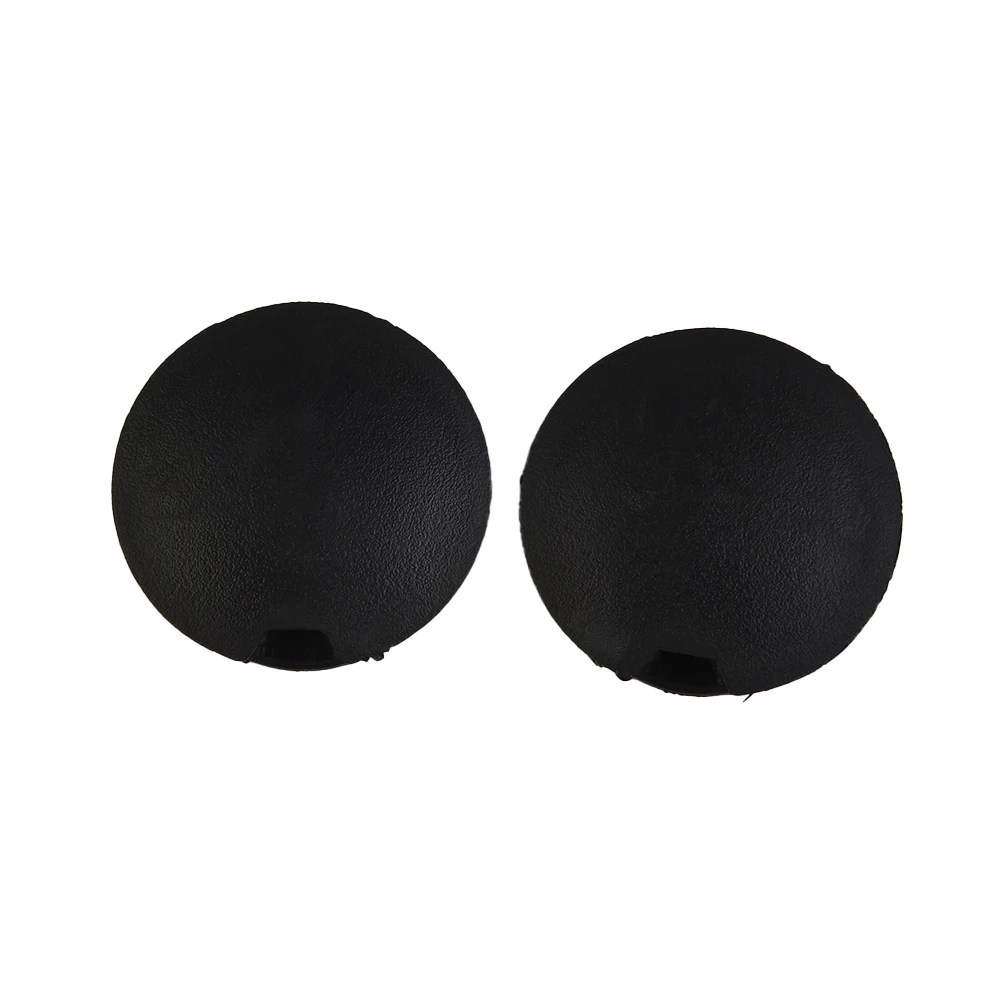 Bumper Inserts Towing Eye Cover Plastic 2pcs Black Rear Bumper Unprimed Towing Cap Exterior Parts & Accessories