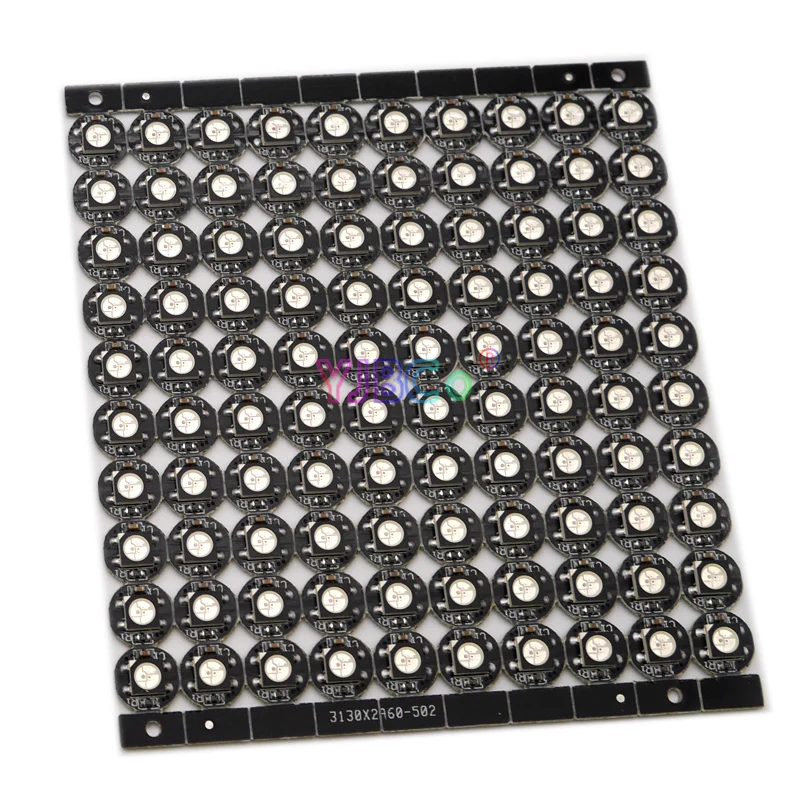 100 stück WS2812B LED Chip & Kühlkörper 5V WS2812 5050 RGB WS2811 IC Ingebouwde Pixel module