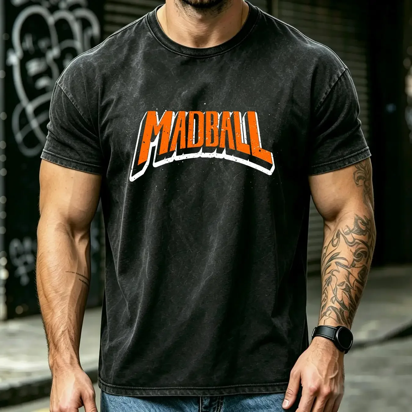 washed T Shirt Madball American New York Hardcore Band L 2XL long or short sleeves vintage Washed Comfortable Casual Stretched