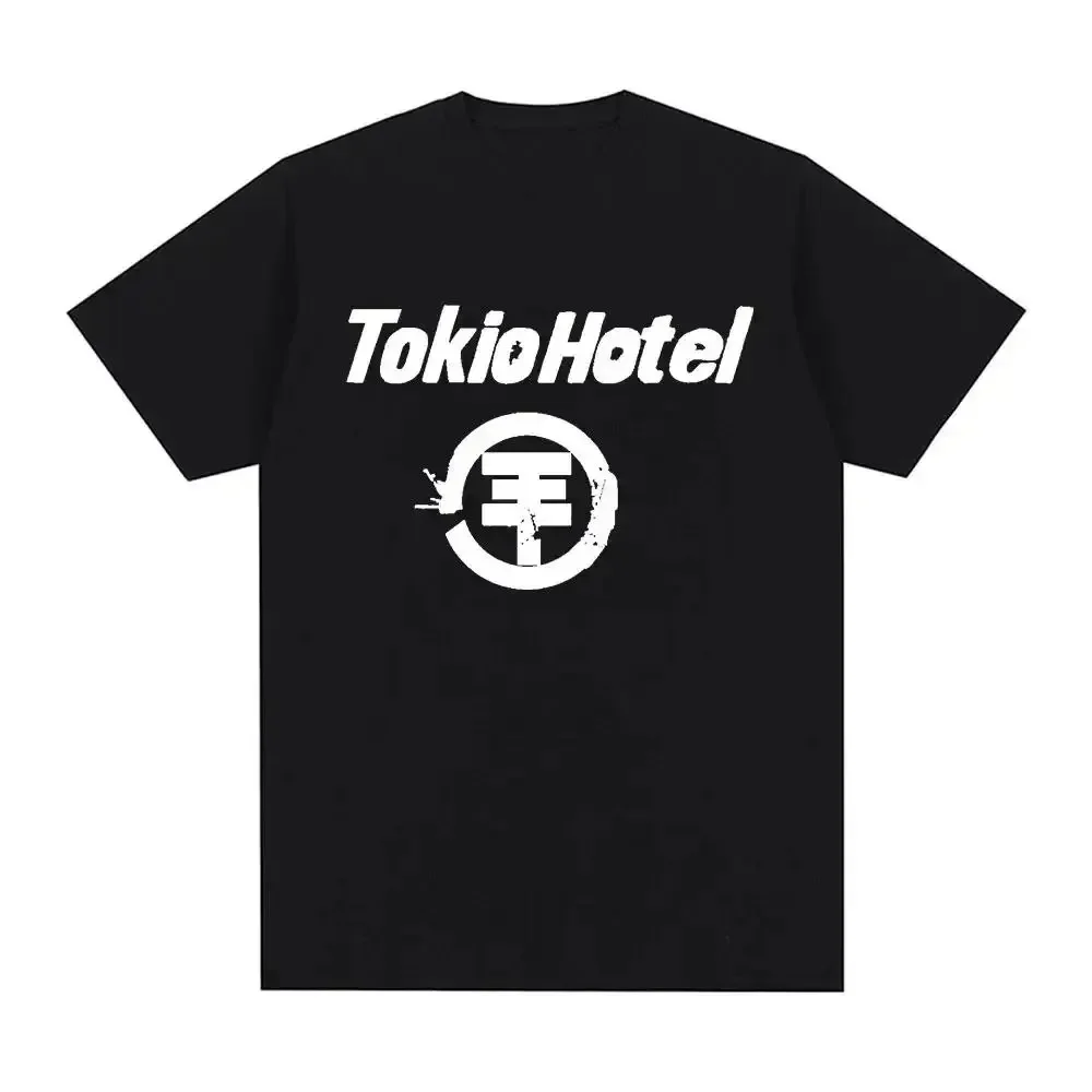 Rock Band Tokio Hotel Kaulitz Print Tshirt Cotton T-shirt Trend Short Sleeve Tee Men Women Hip Hop Streetwear T Shirt Clothes