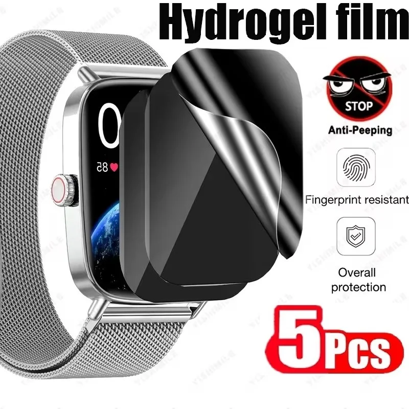 3-5 Stück Anti-Spionage-Hydrogel-Displayschutzfolie für Redmi Watch 5 Lite Active Watch 4 Sichtschutzfolie