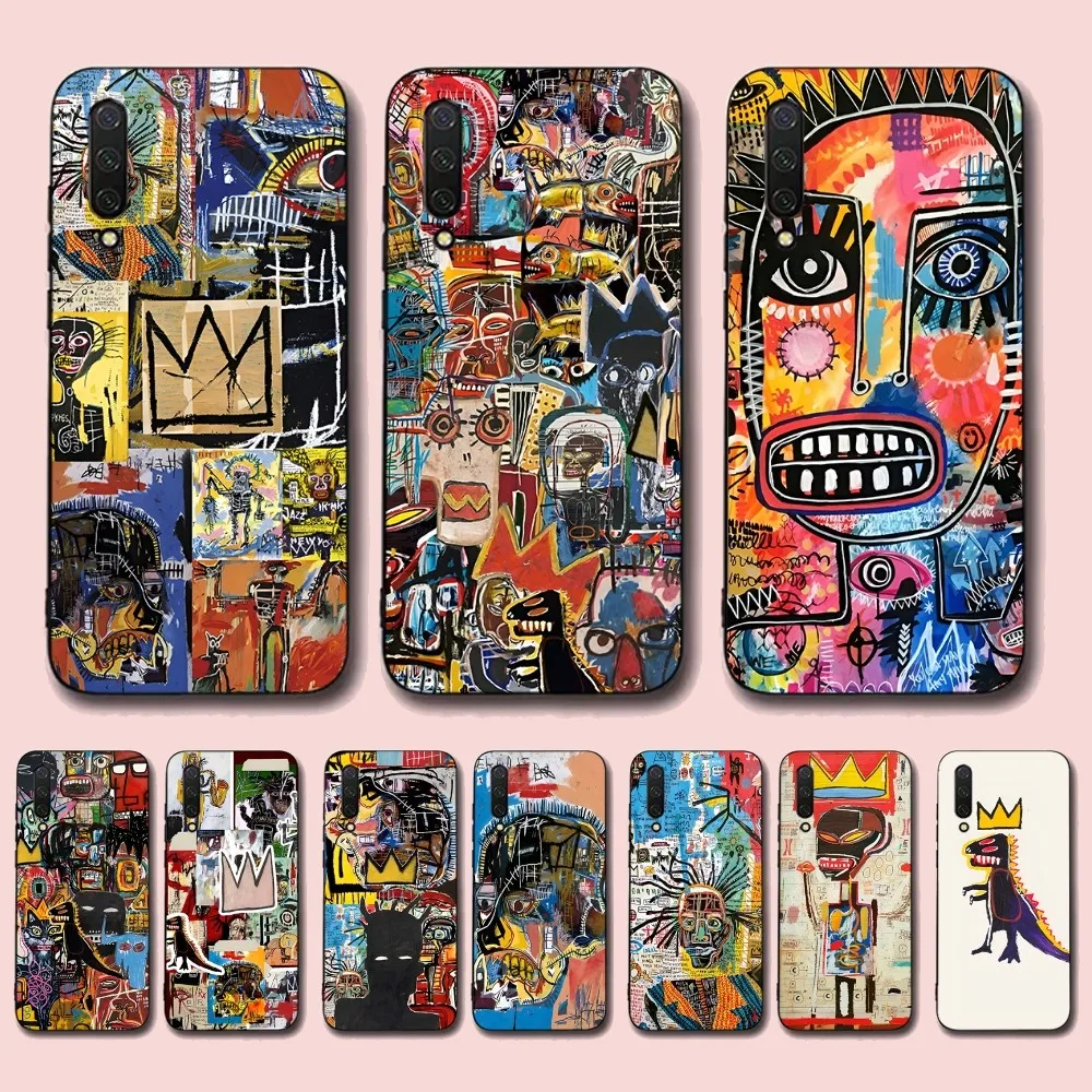 J-Jean-M-Michel B-BasquiatS Art Phone Case For Xiaomi Mi 5X 8 9 10 11 12 lite pro 10T PocoX3pro PocoM3 Note 10 pro lite