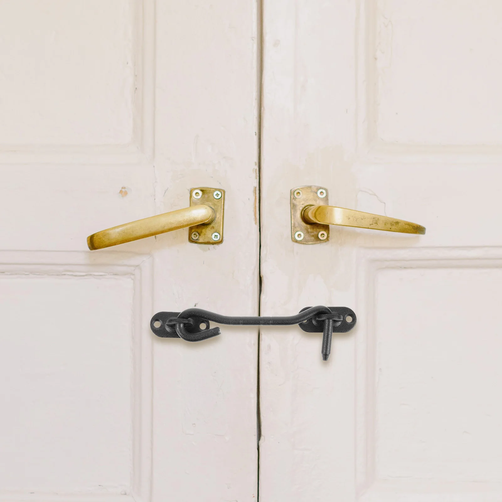 

2Sets Window Hook Latch Stainless Steel Door Gate Lock for Sliding Doors Security Privacy Hatch Shed Garage Closure